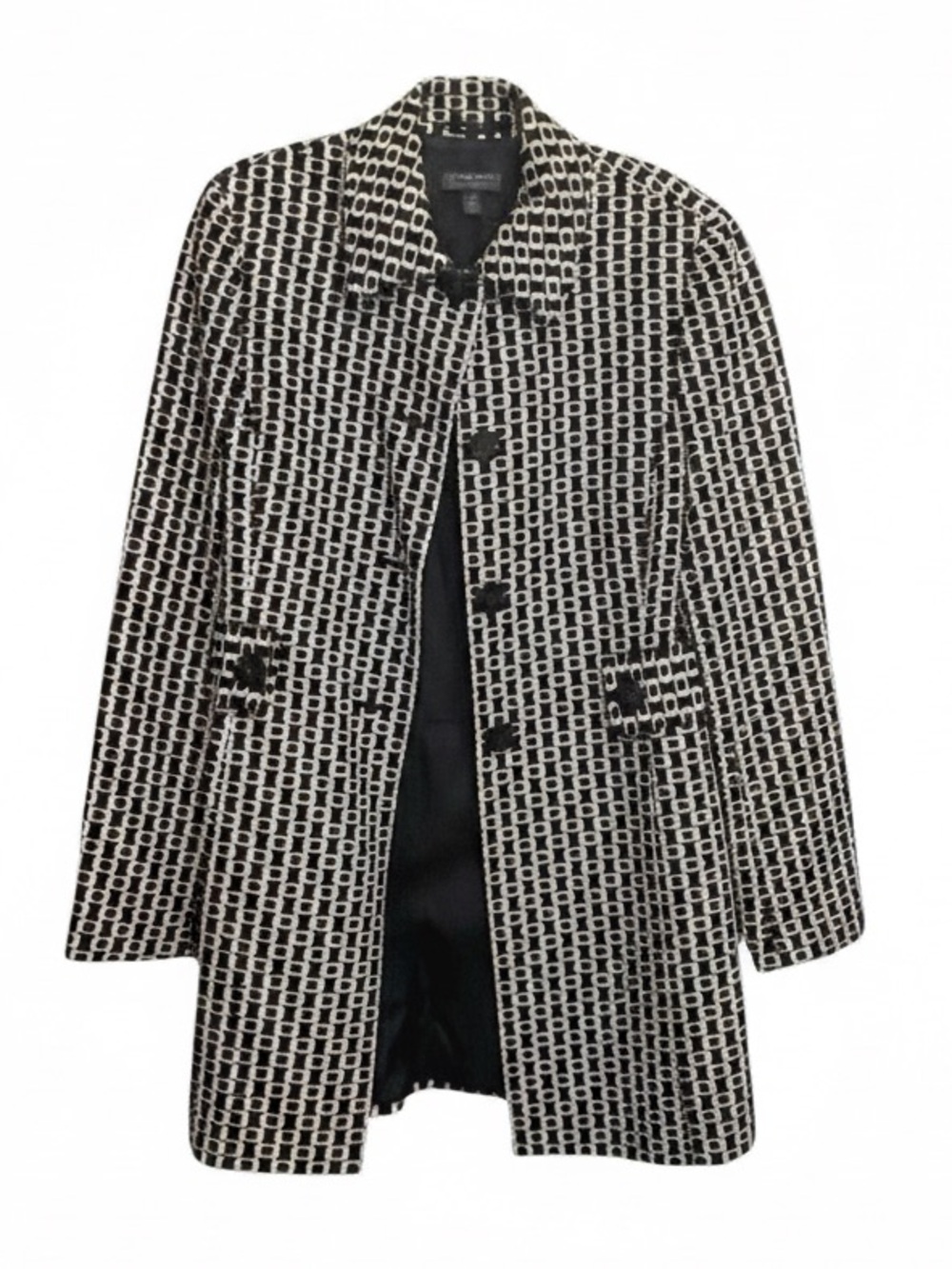 Classiques Entier Geometric Trench Coat | Timeless Tailored Elegance - Picture 7 of 11